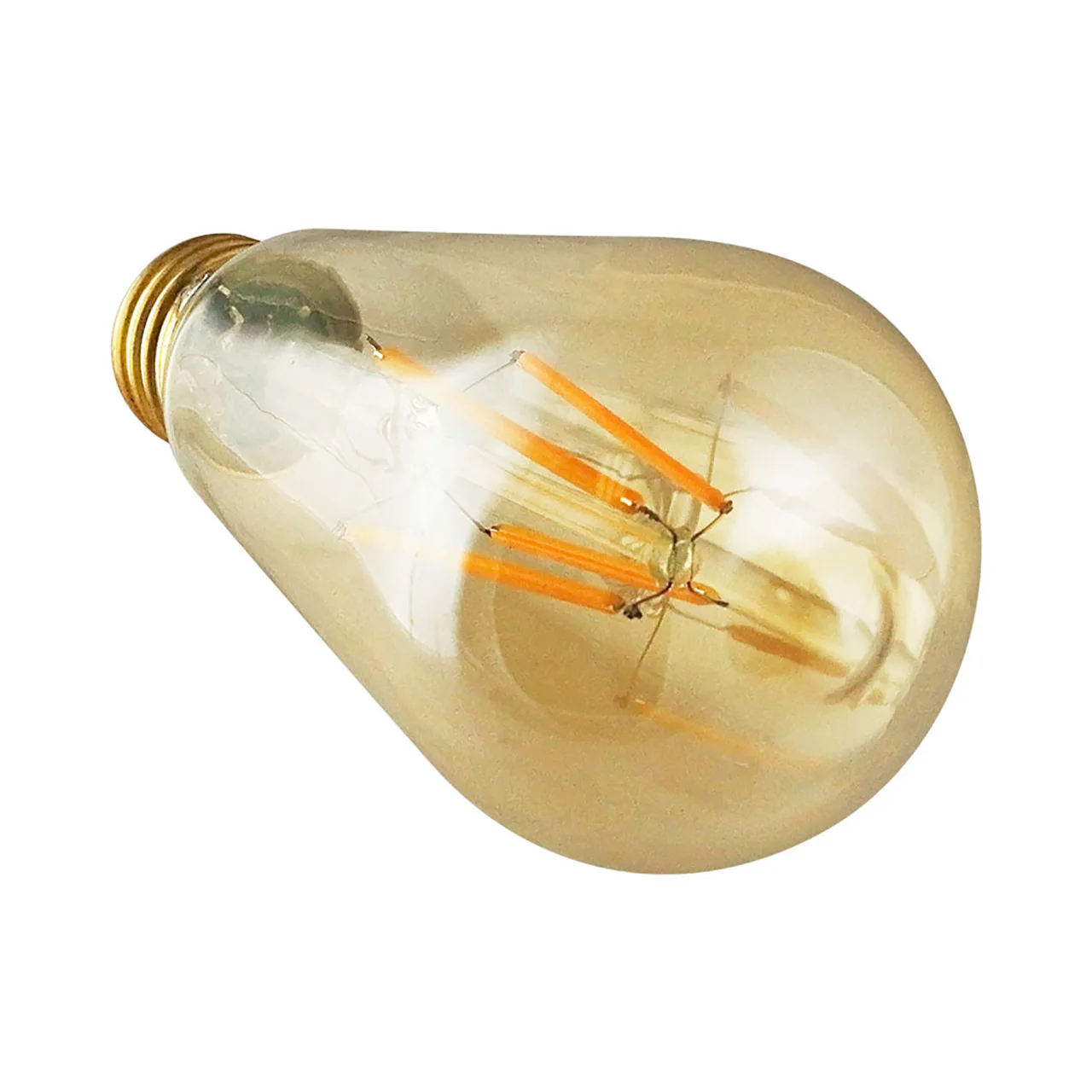 LED ST19 Amber Filament - 5.5W - Dimmable - 60W Equiv - 500 Lumens - 2200K - Euri Lighting - Image 3