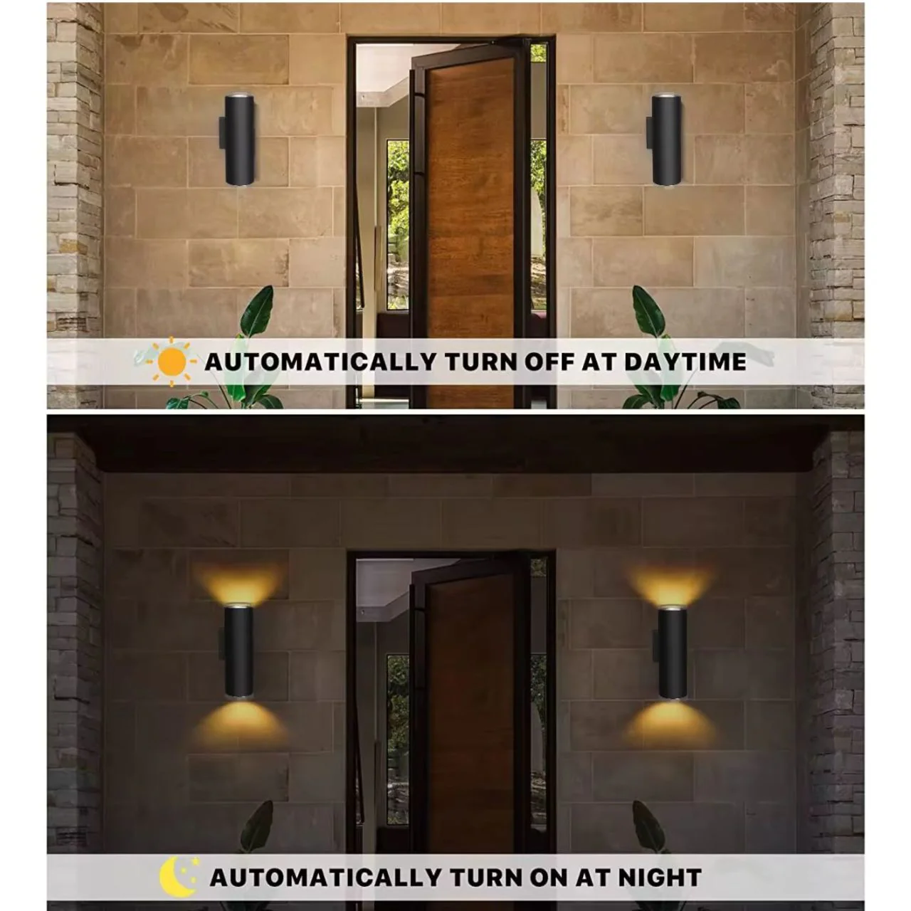 LED Up/Down Cylinder Wall Light - 18W - 1400 Lumens - Color Tunable - Black Finish - LumeGen - Image 5