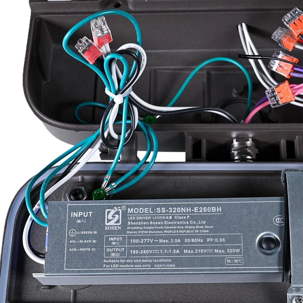 LED Wattage Adjustable Area Light Shoebox - 200W/240W/300W - 5000K - Jen Lighting - Image 12