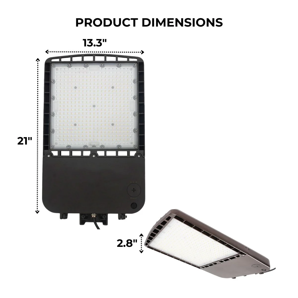 LED Wattage Adjustable Area Light Shoebox - 200W/240W/300W - 5000K - LumeGen - Image 3
