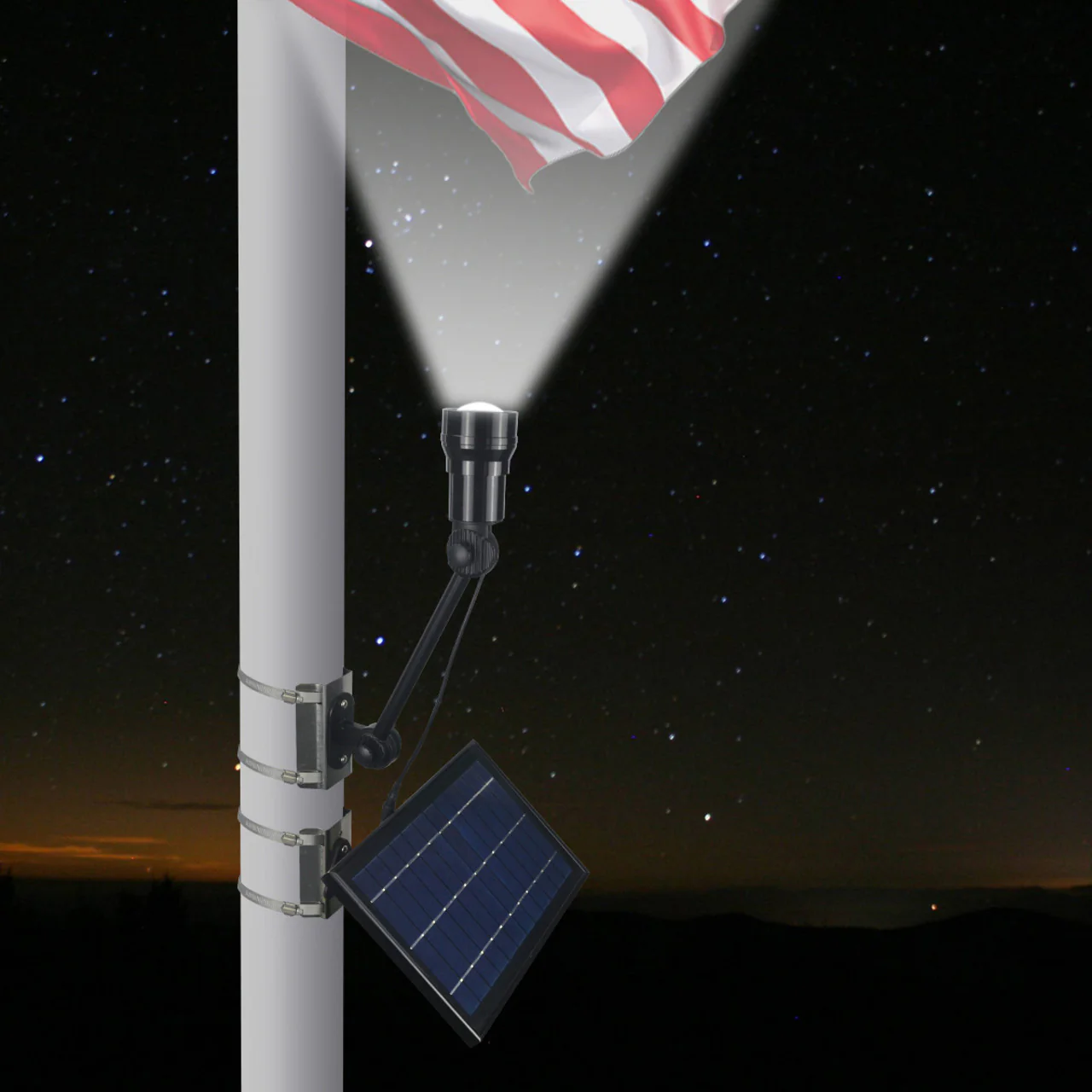 Solar LED Adjustable Flagpole Spot Light - 450 Lumens - LumeGen - Image 7