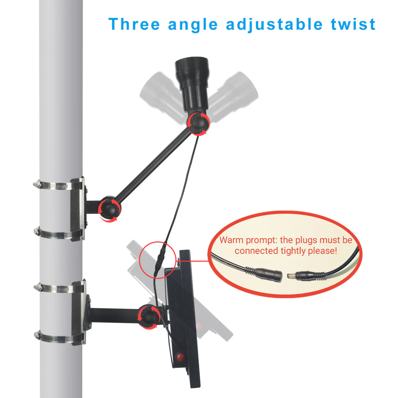 Solar LED Adjustable Flagpole Spot Light - 450 Lumens - LumeGen - Image 8