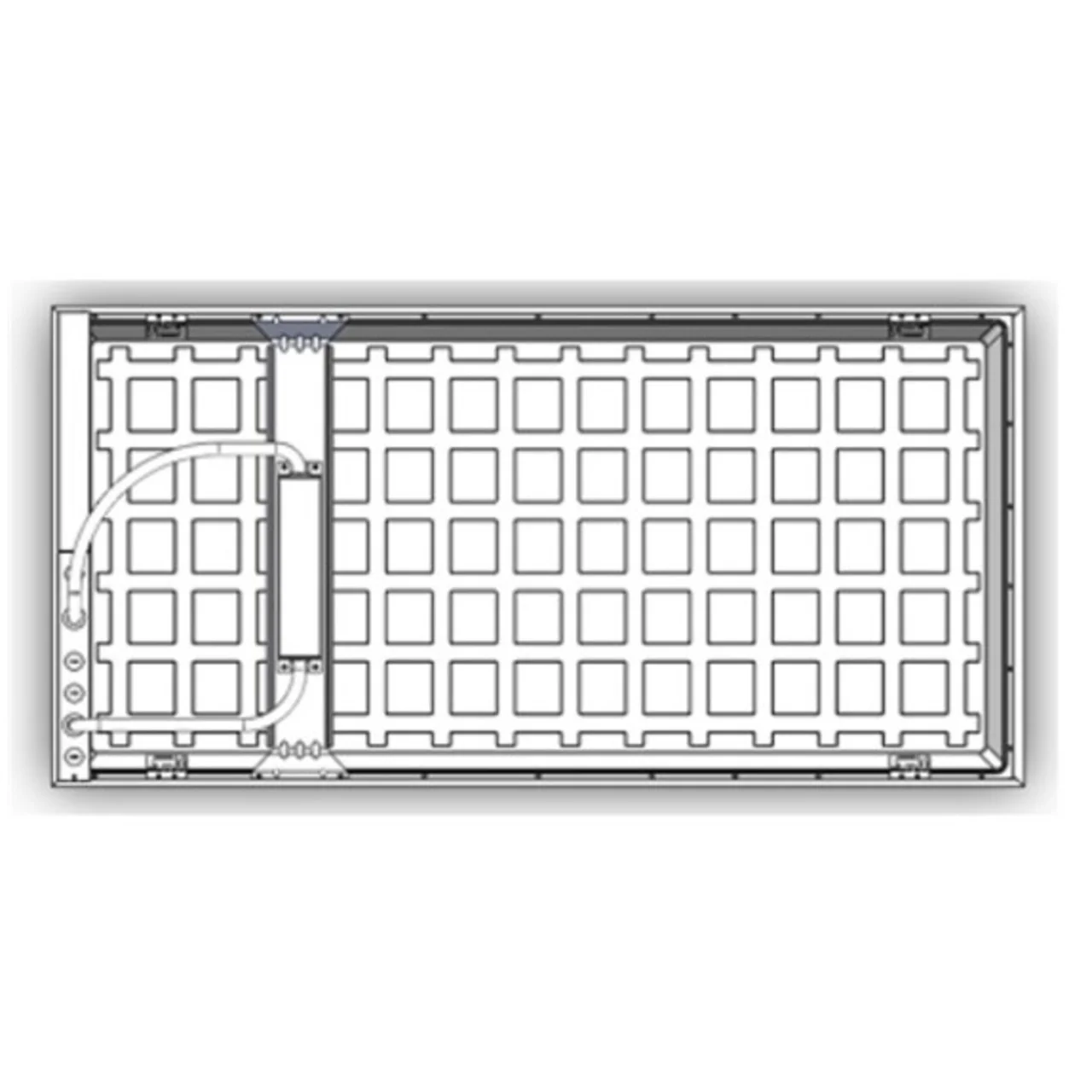 Metal Bridge for Installation of Emergency Battery Back-Up - for 2ft. x 2ft. and 2ft. x 4ft. Panels - Sylvania - Image 2