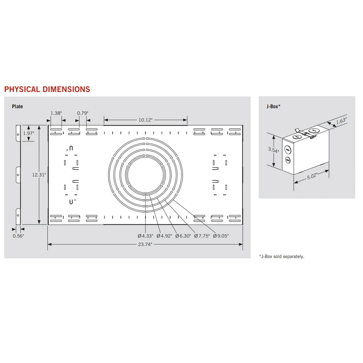 New Construction Plate for Downlights - Keystone - Image 2