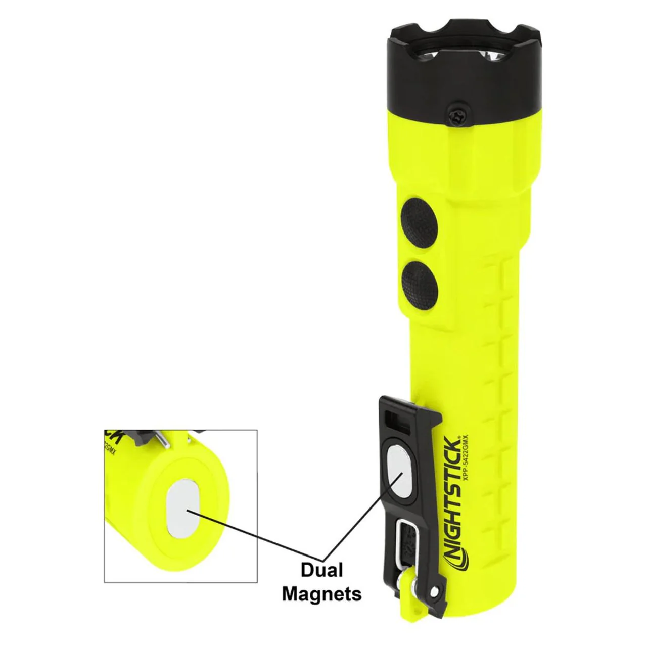 Nightstick Intrinsically Safe Dual-Light Flashlight w/Magnets - 3 AA (not included) - Green - UL913 - Image 6