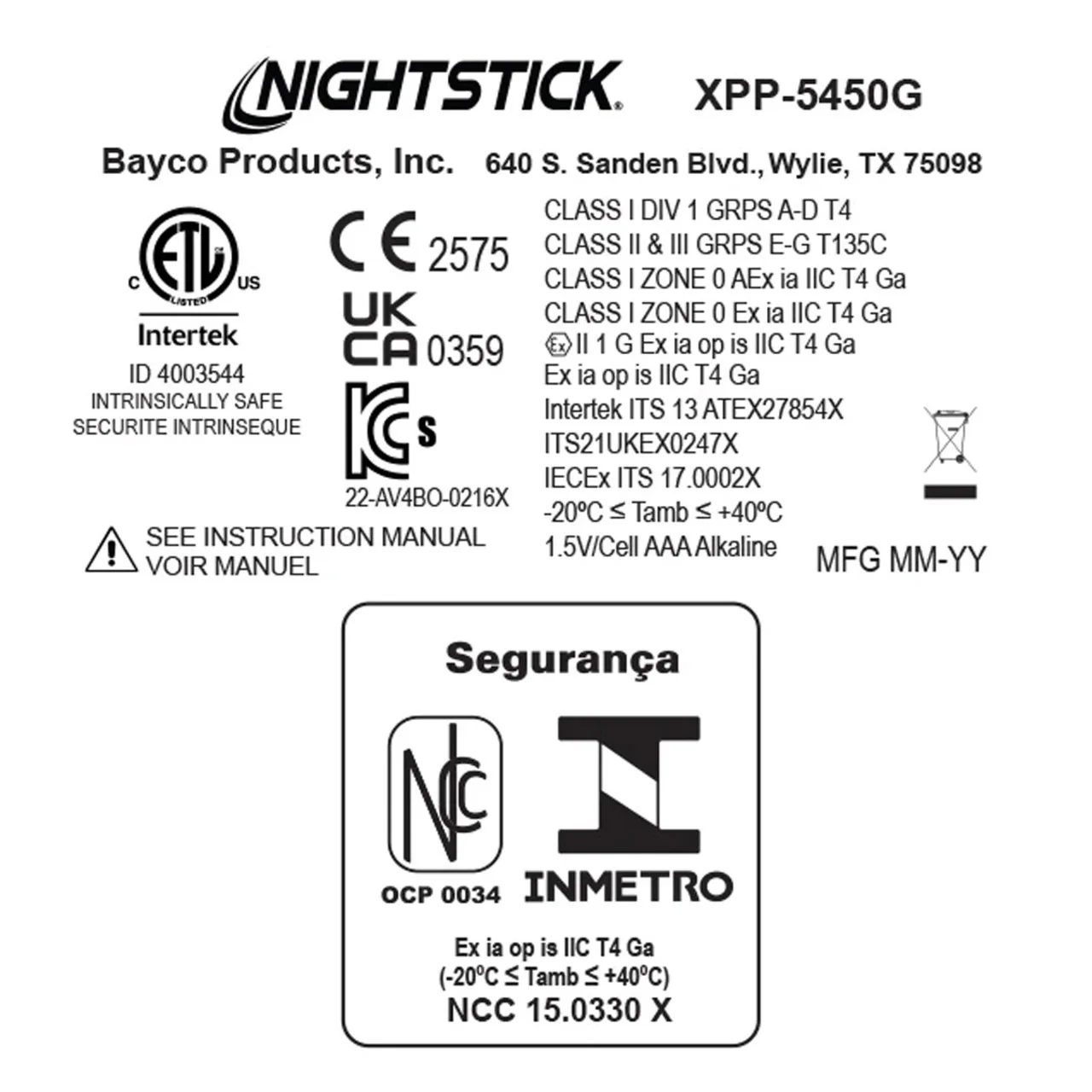 Nightstick Intrinsically Safe Headlamp - 3 AAA - Green - UL913 / ATEX - Image 6