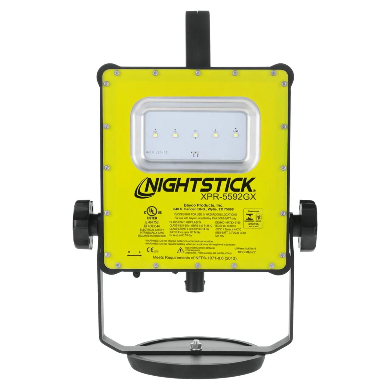 Nightstick Intrinsically Safe Magnetic Scene Light Kit w/6' Tripod & Blow Molded Case - Li-Ion - Green - UL913 / ATEX - Image 3