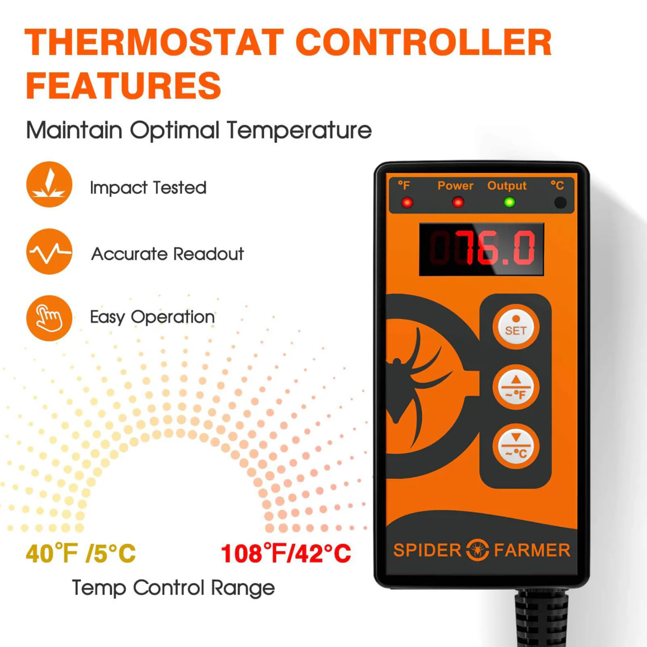 Seedling Heat Mat & Controller Set - 48in. x 20.75in. - Spider Farmer - Image 4