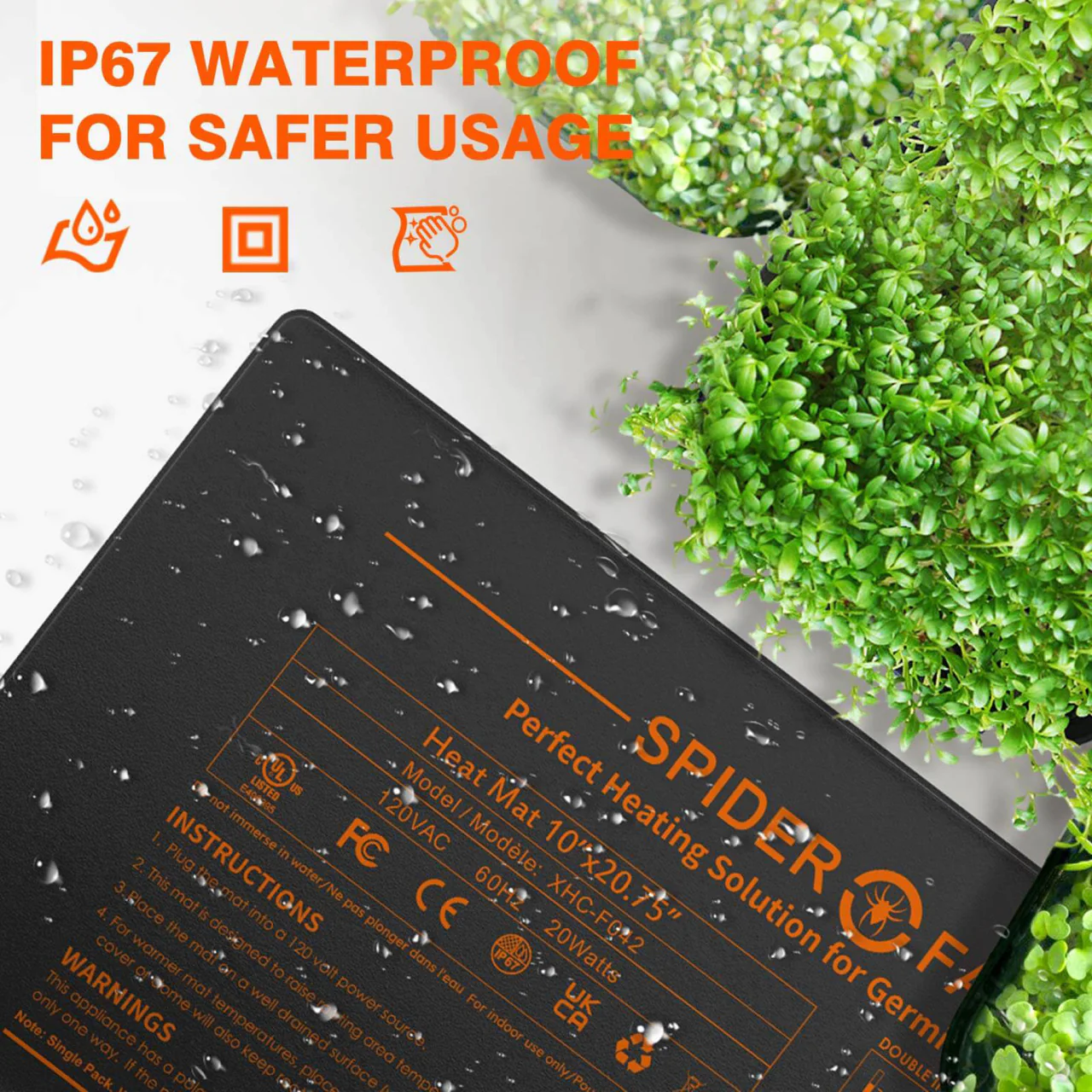 Seedling Heat Mat & Controller Set - 48in. x 20.75in. - Spider Farmer - Image 5