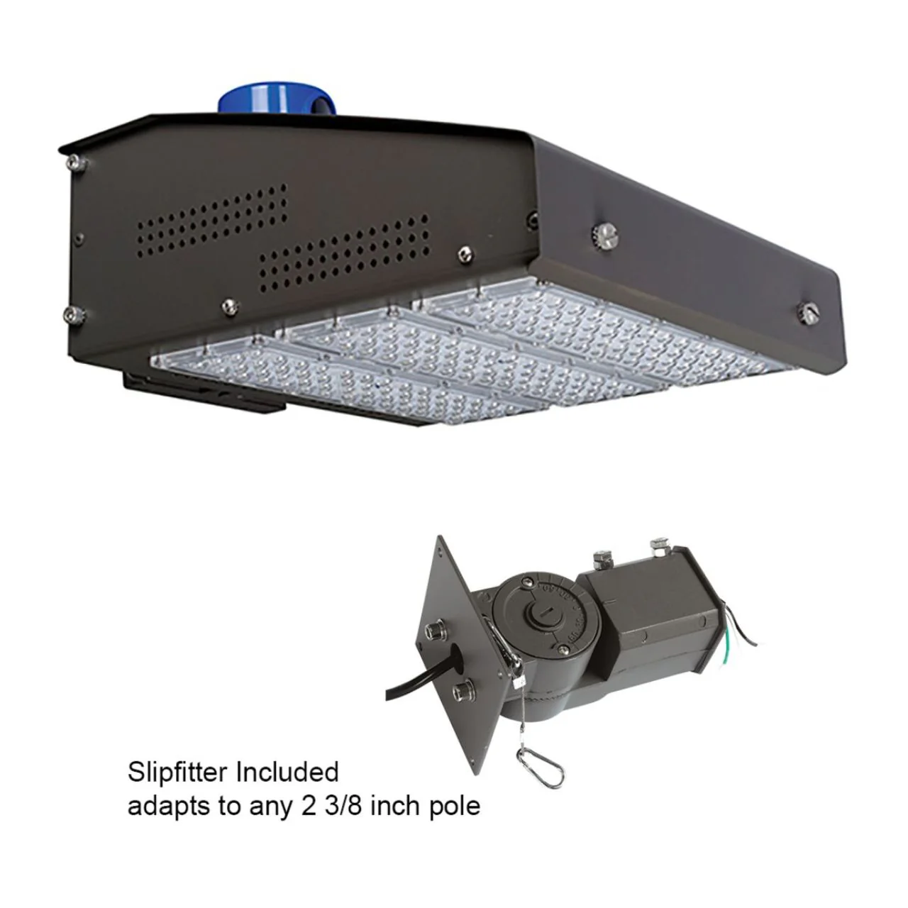 LED Shoebox Area Light w Slip Fitter Mount - 158W - 18,440 Lumens - Photocell - Energetic Lighting - Image 5