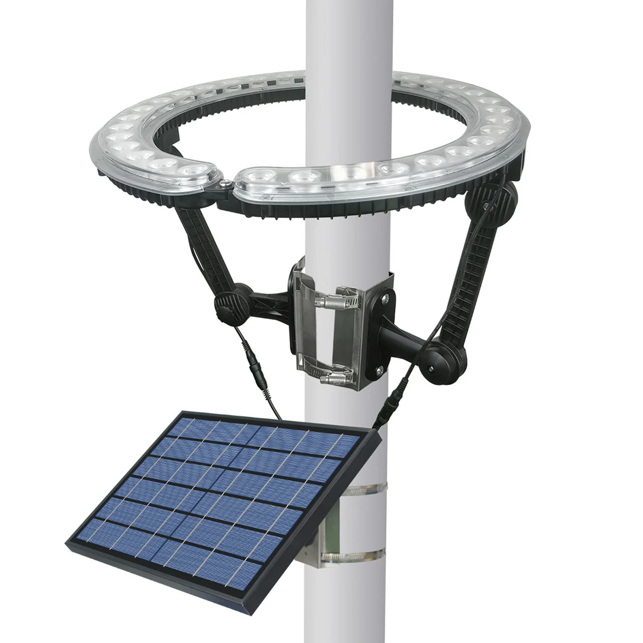 LED Solar Flagpole Ring Light - 1140 Lumens - LumeGen - Image 4