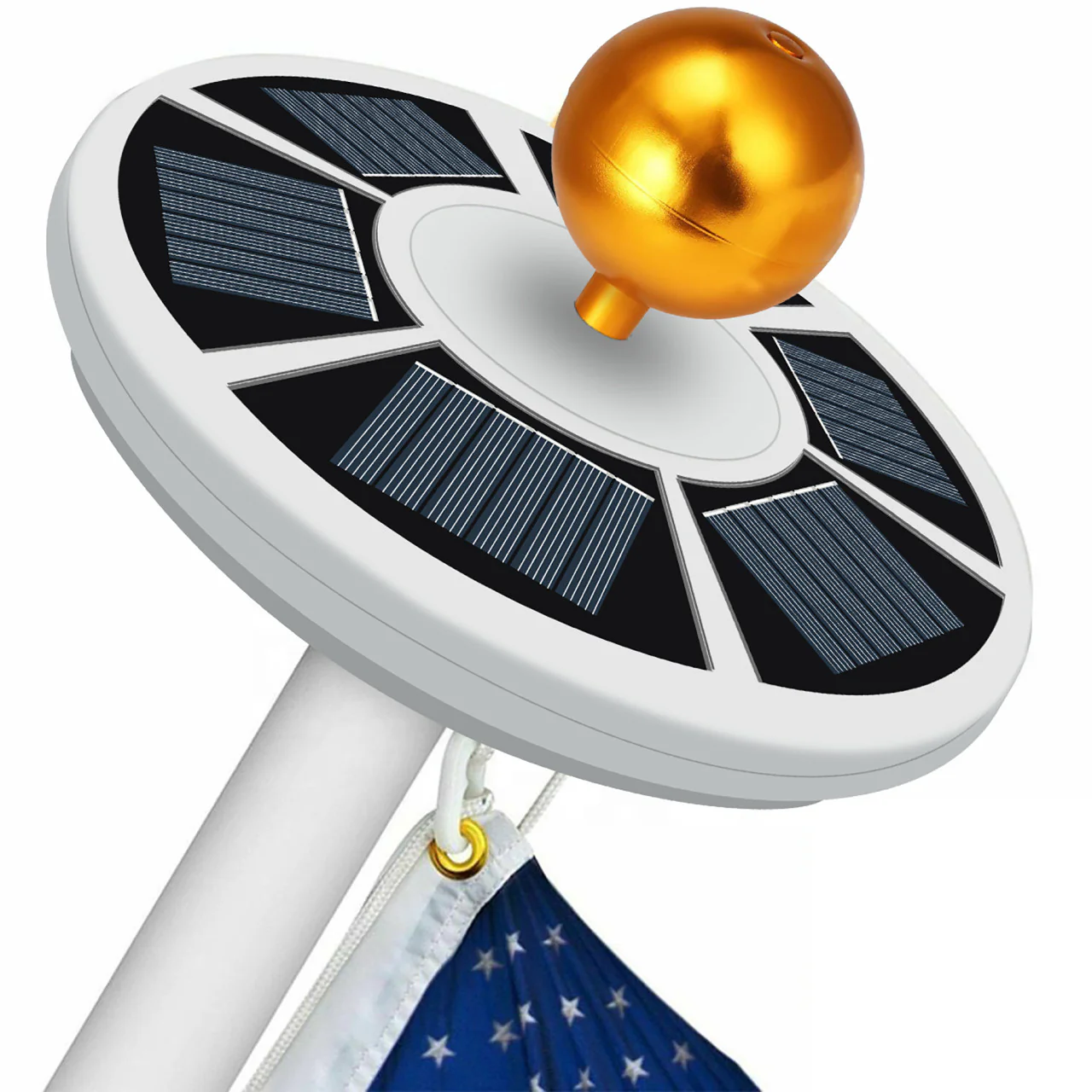 Solar LED Flagtop Pole Light - 200 Lumens - LumeGen - Image 4