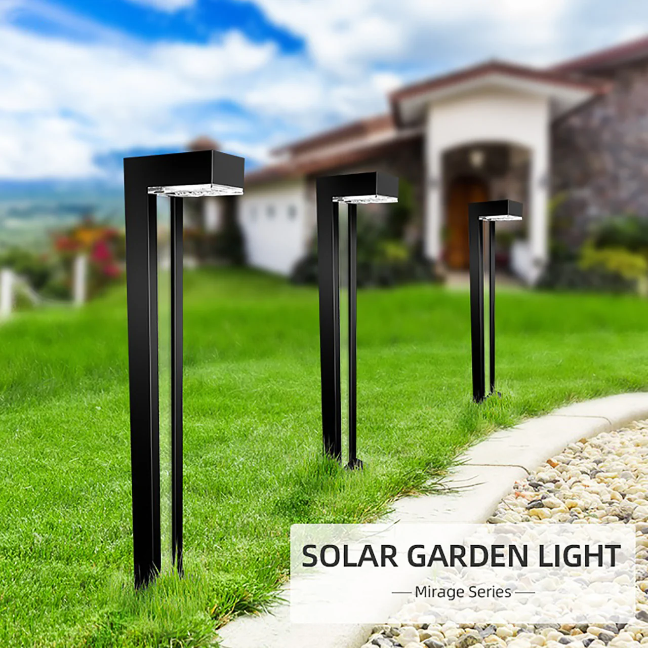 2-Pack Solar LED Bollard Light - 50 Lumens - 3000K - LumeGen - Image 11