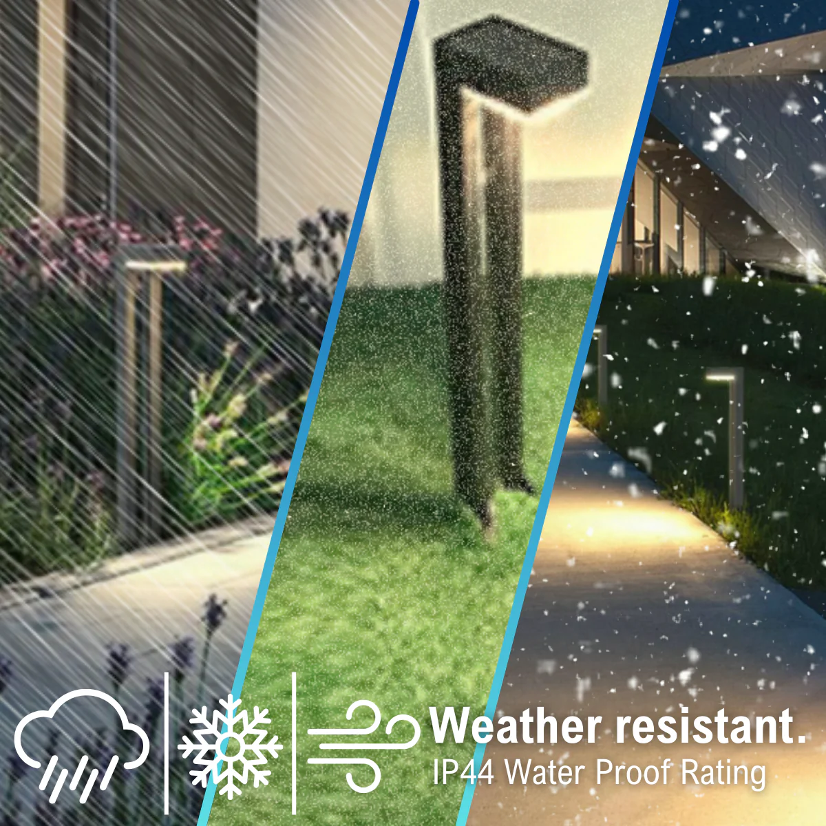 2-Pack Solar LED Bollard Light - 50 Lumens - 3000K - LumeGen - Image 25