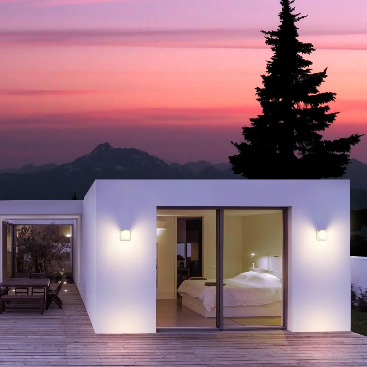 Solar LED Cube Wall Light - 1000 Lumens - 4000K - LumeGen - Image 12