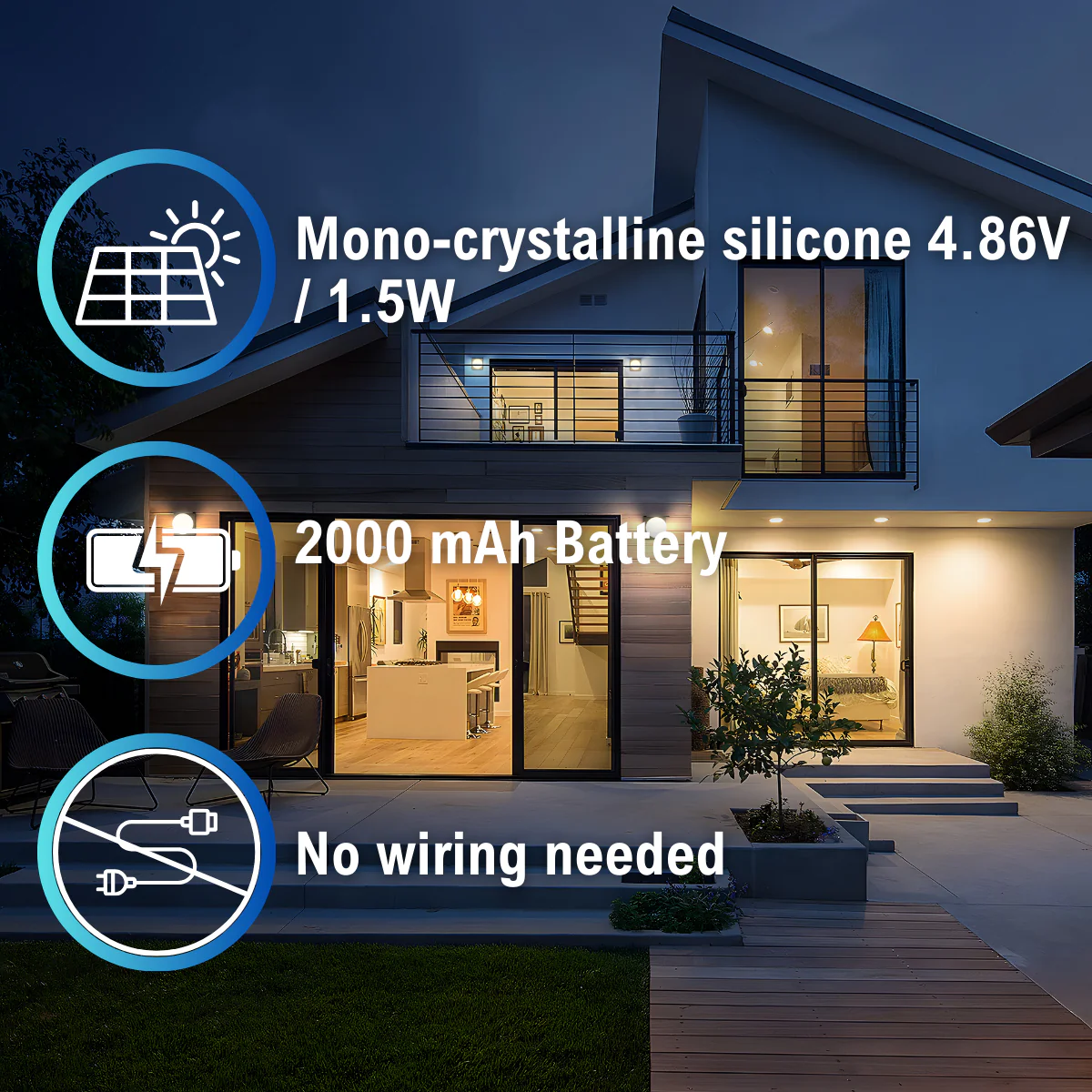 Solar LED Cube Wall Light - 1000 Lumens - 4000K - LumeGen - Image 16