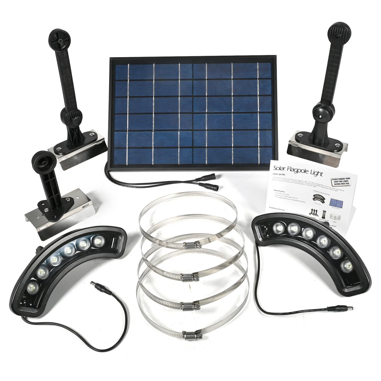Solar LED Curved Flagpole Light - 1320 Lumens - LumeGen - Image 9
