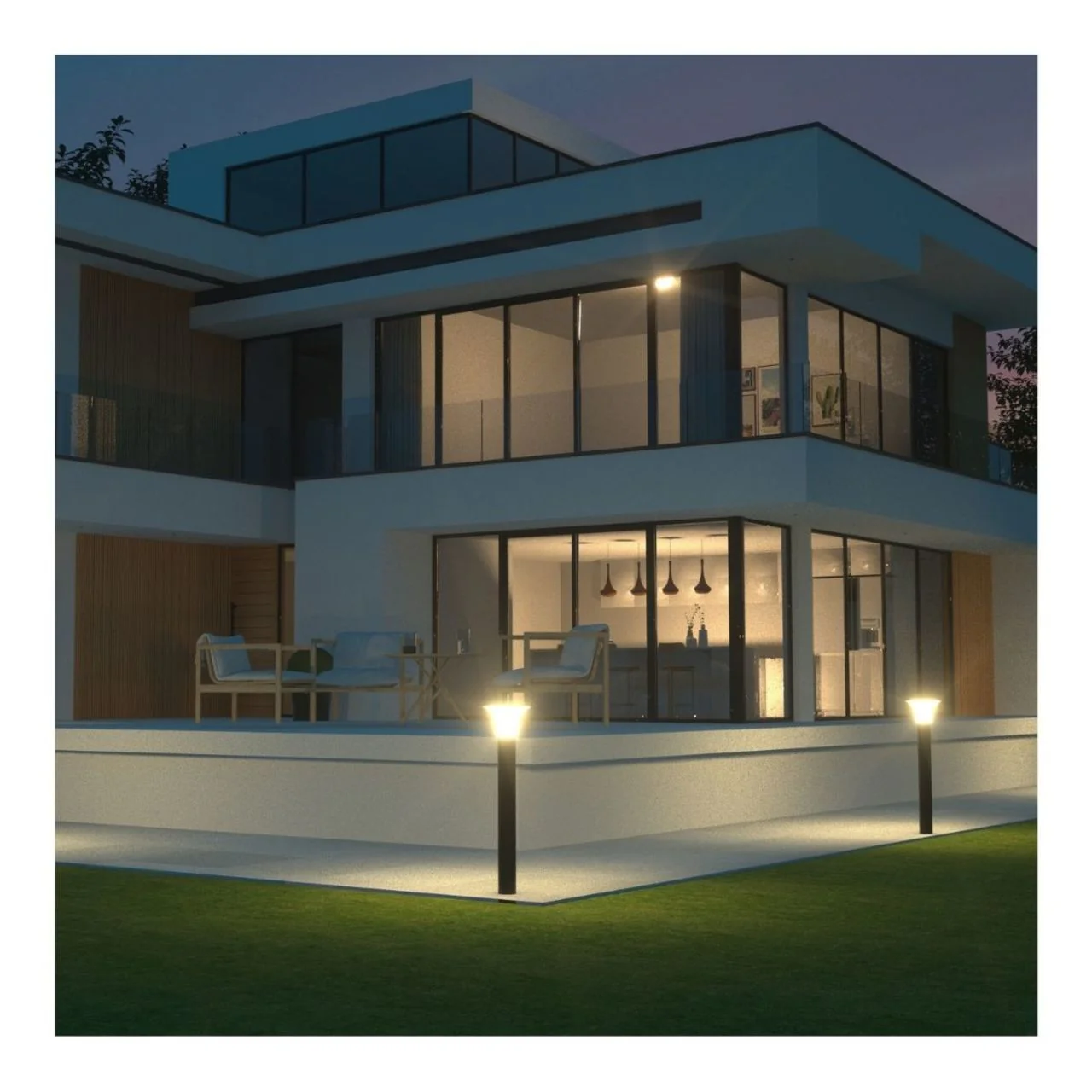 Solar LED Diamond Light Head - 2200 Lumens - Dual Color Temperature - LumeGen - Image 9