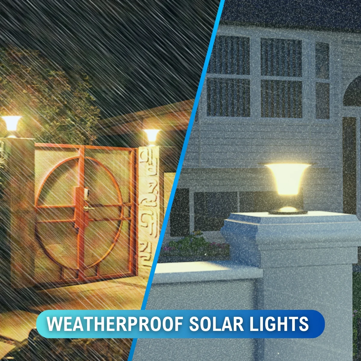 Solar LED Diamond Pier Light - 2200 Lumens - Dual Color Temperatures - LumeGen - Image 12