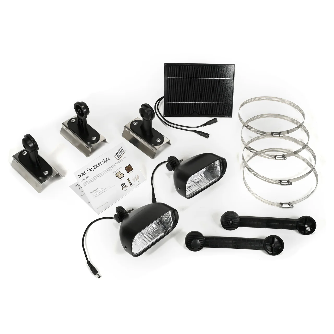 Solar LED Dual-Head Flagpole Light - 640 Lumens - LumeGen - Image 8