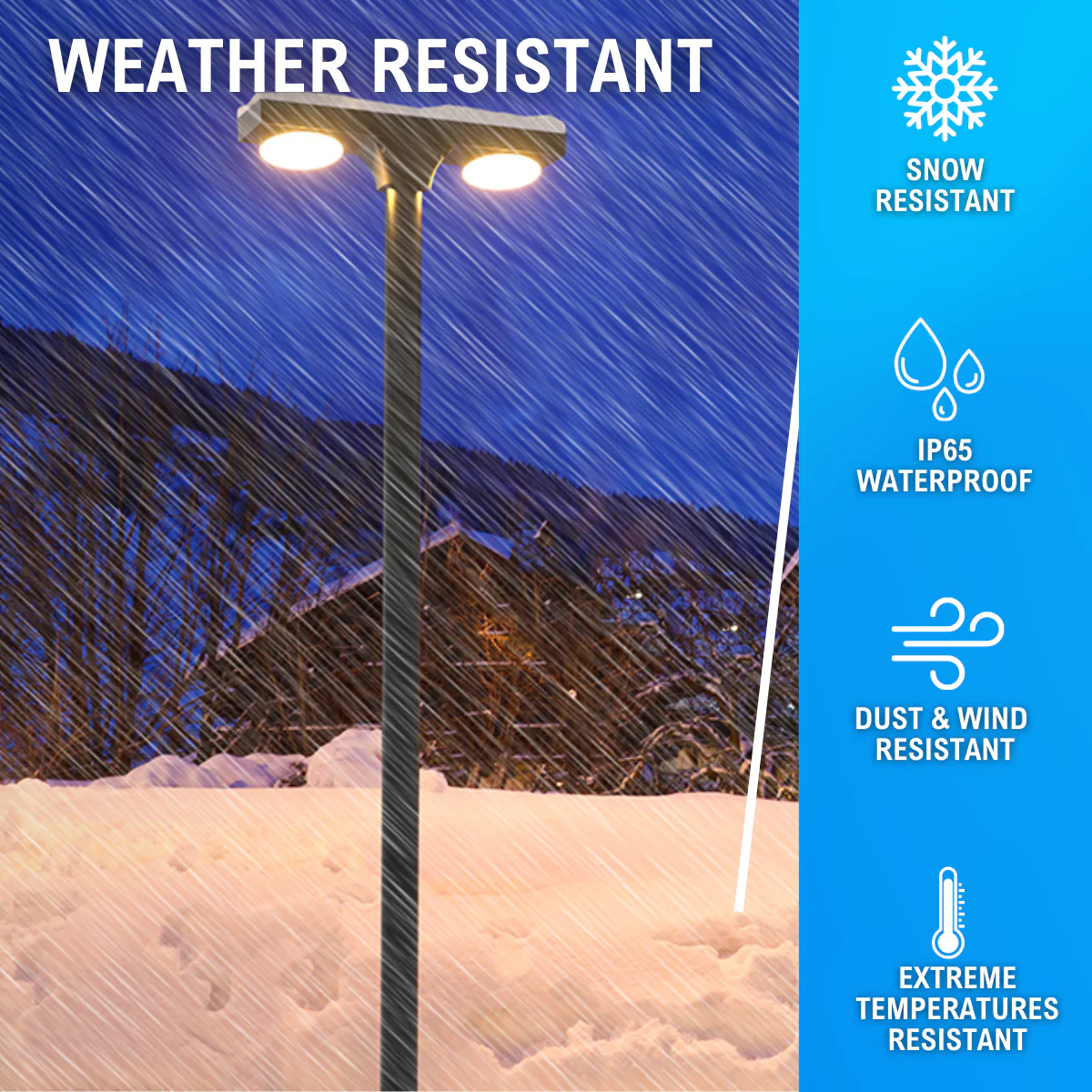 Solar LED Dual Head Post Top Area Light - Dual Color Temperature - LumeGen - Image 18