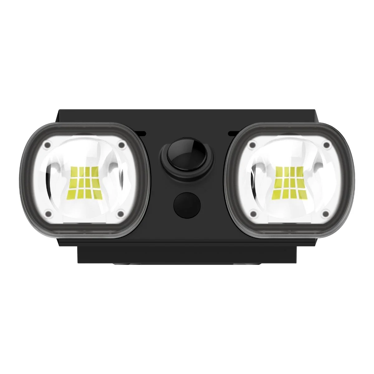 Solar LED Dual Head Wall Light - 400 Lumens per Head - 4000K - Black Finish - LumeGen - Image 7