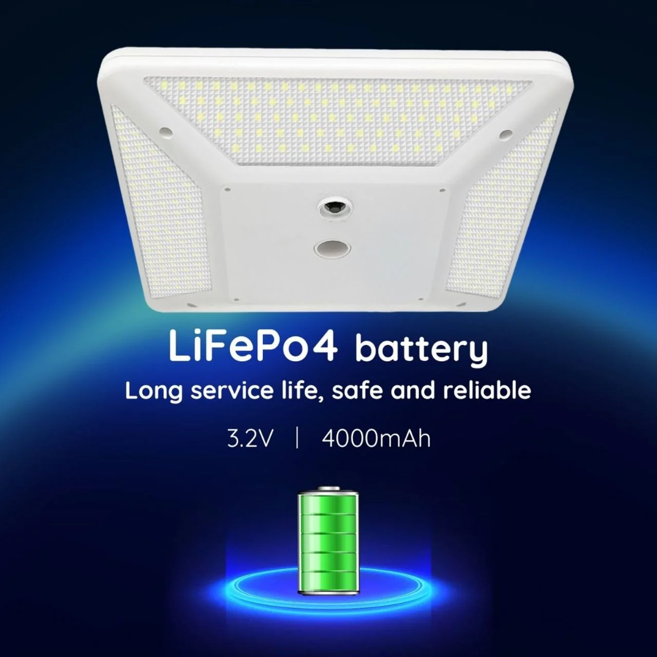 Solar LED Square Flagtop Pole Light - 680 Lumens - 320 LEDs - LumeGen - Image 5