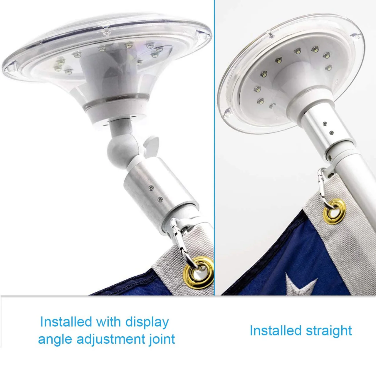 Solar LED Mini Flagtop Pole Light - 270 Lumens - LumeGen - Image 8