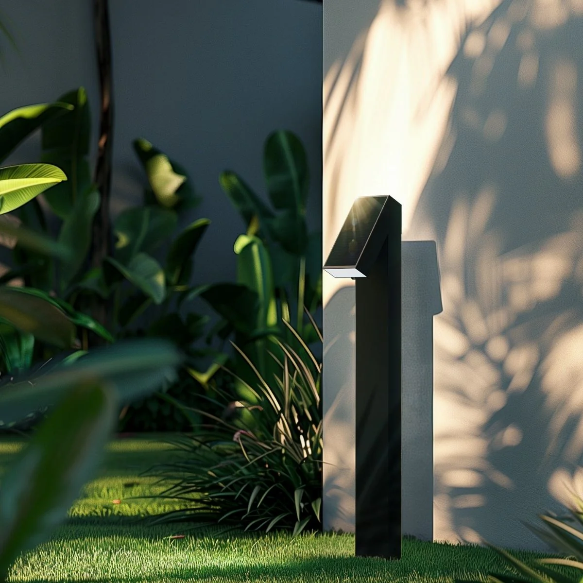 Solar LED Pathway Bollard Light - 500 Lumens - 3000K - Black Finish - LumeGen - Image 13