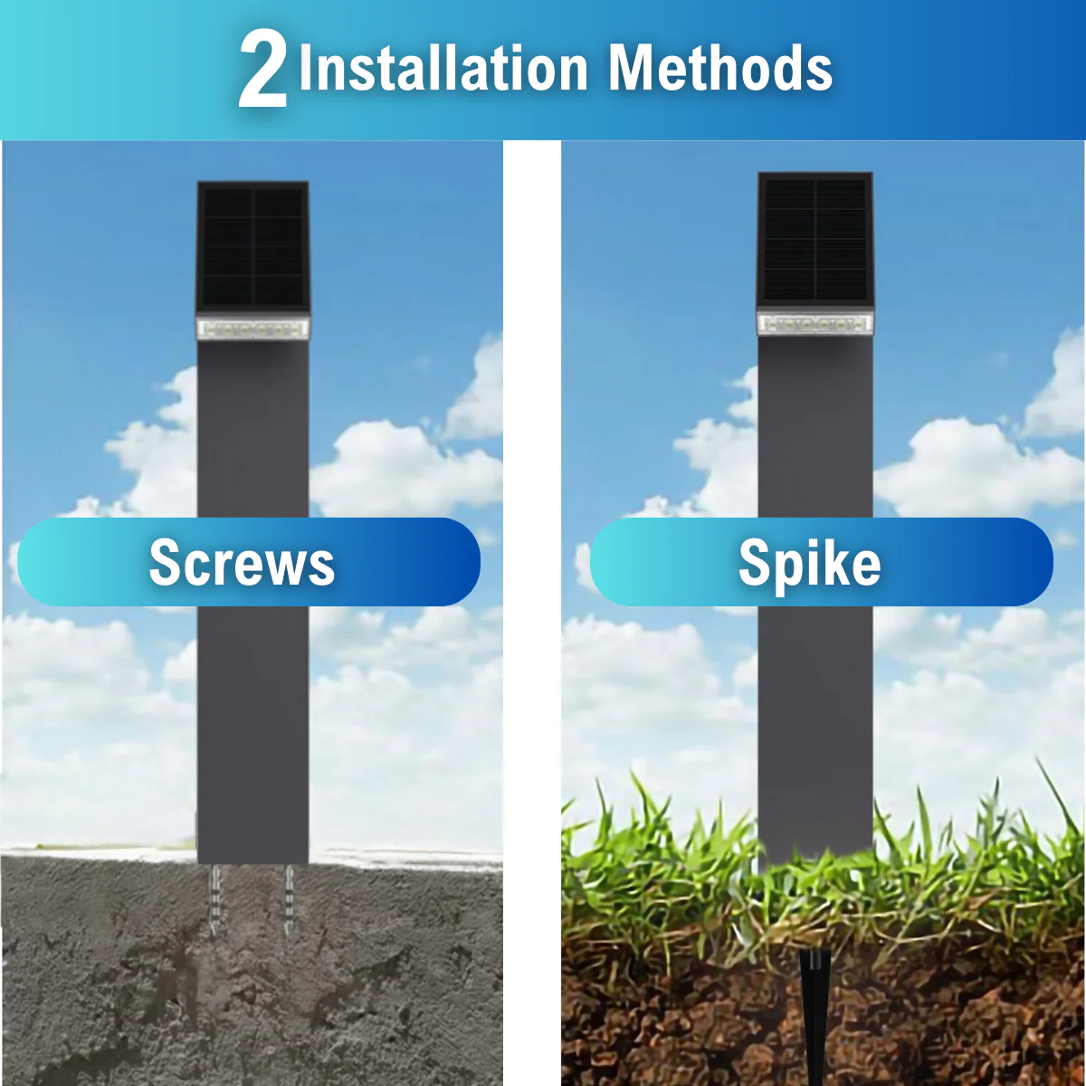Solar LED Pathway Bollard Light - 500 Lumens - 3000K - Black Finish - LumeGen - Image 18