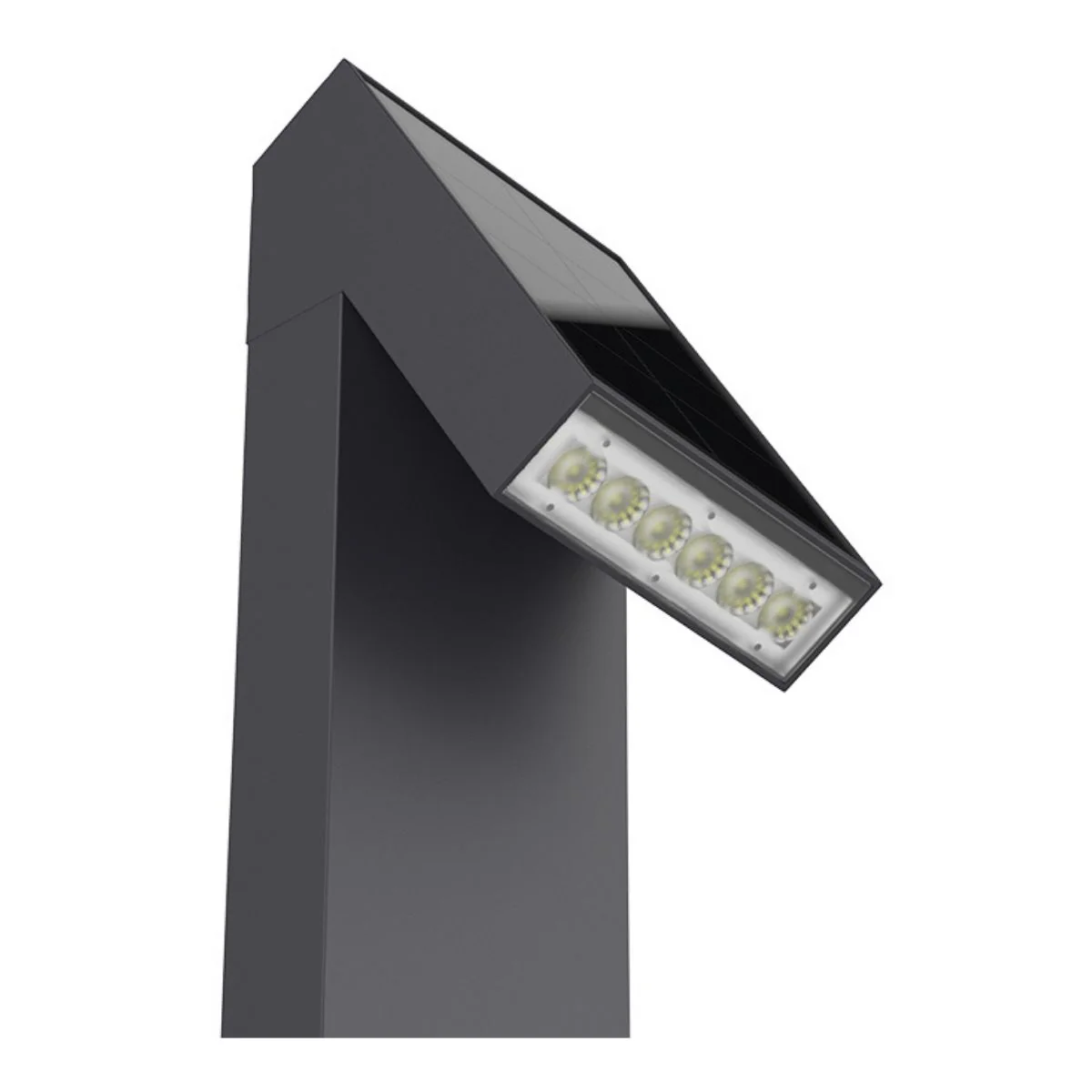 Solar LED Pathway Bollard Light - 500 Lumens - 3000K - Black Finish - LumeGen - Image 5