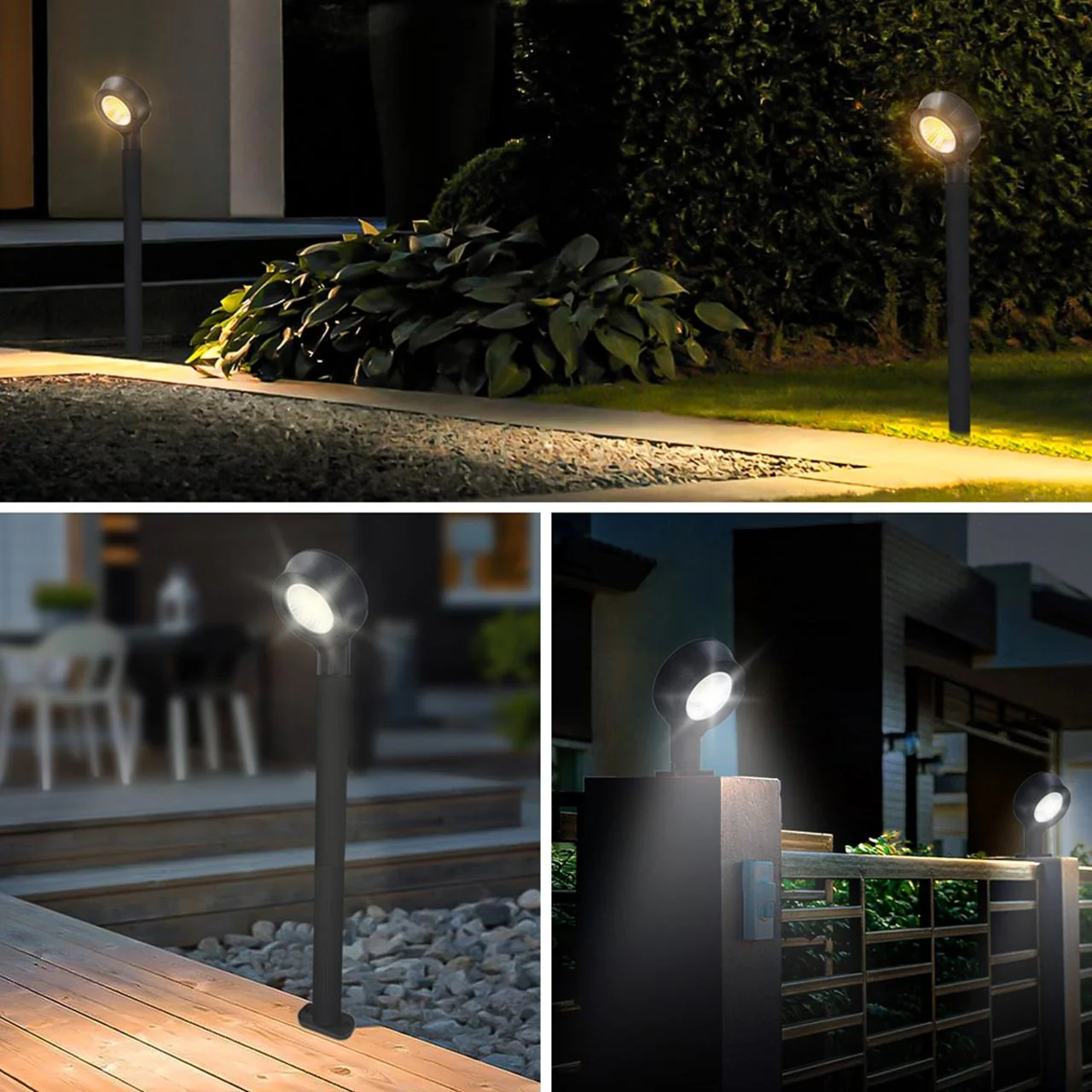 2-Pack Solar LED Pathway Light - 4 Installation Methods - LumeGen - Image 2