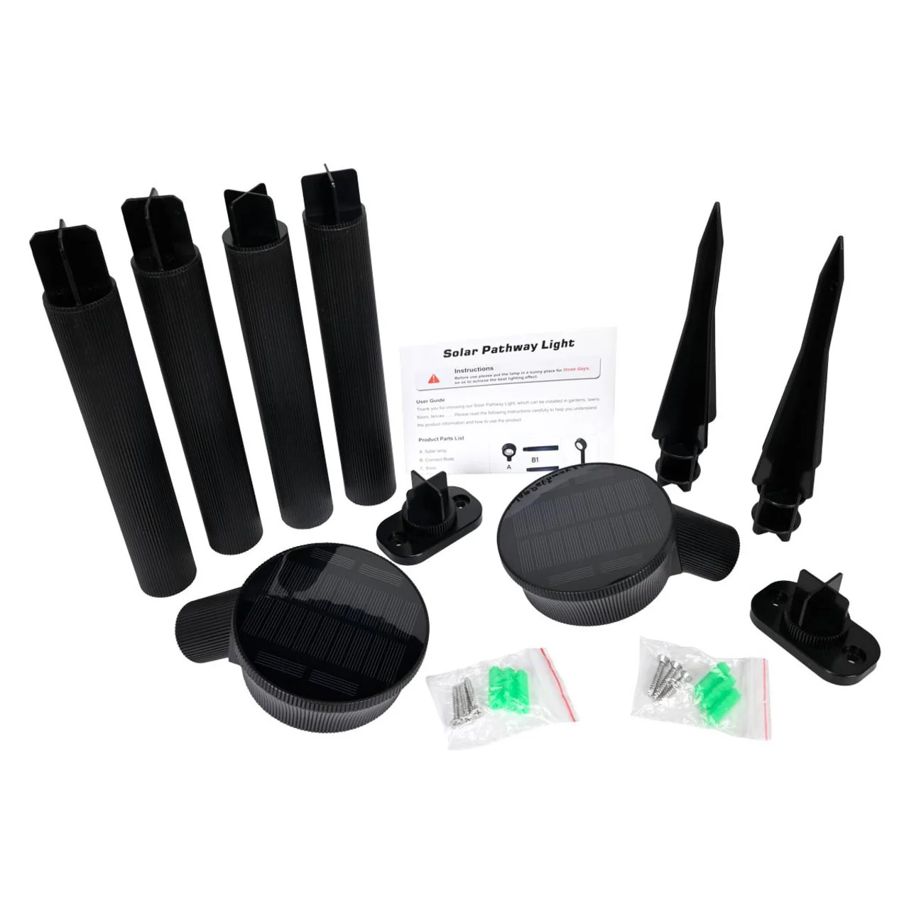 2-Pack Solar LED Pathway Light - 4 Installation Methods - LumeGen - Image 3