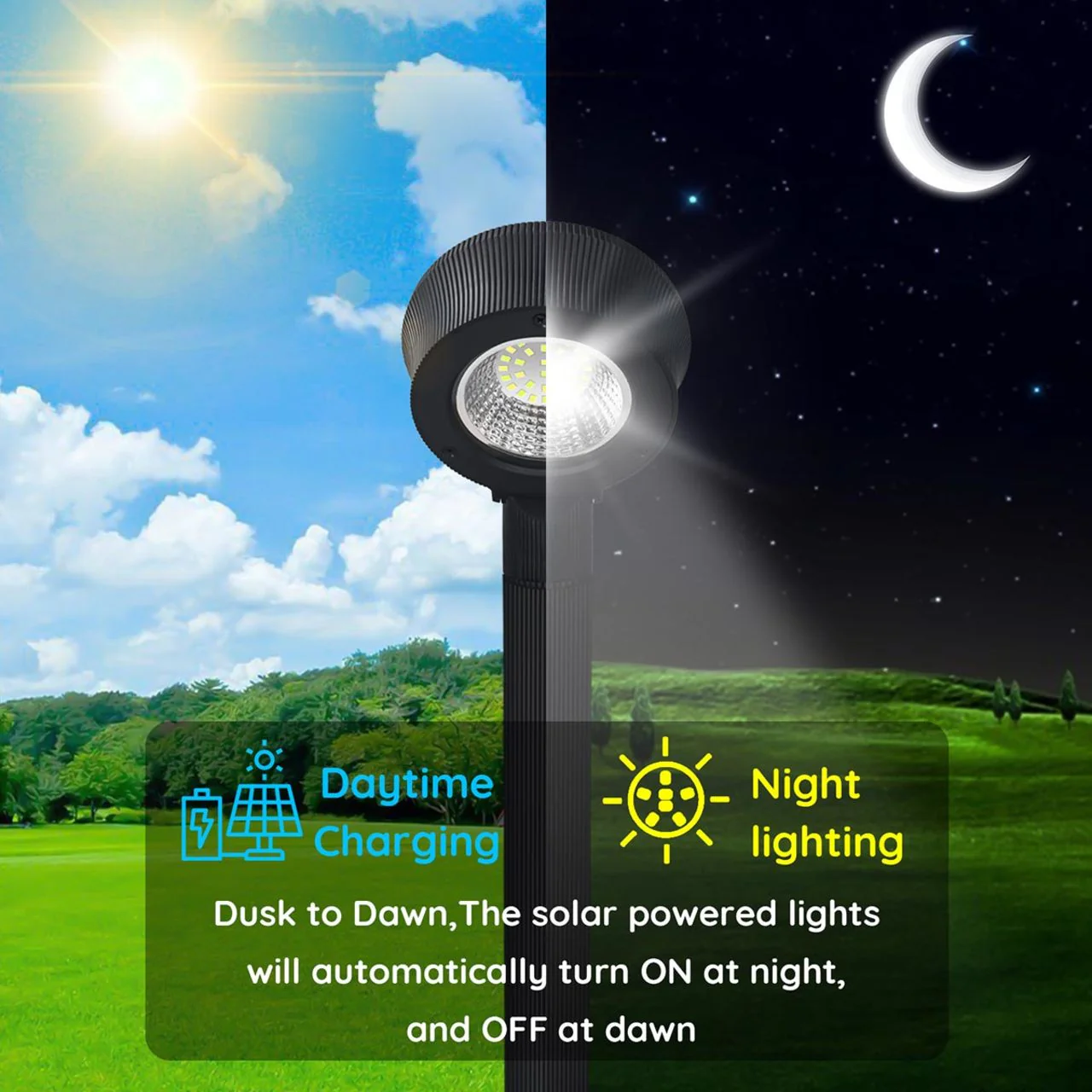 2-Pack Solar LED Pathway Light - 4 Installation Methods - LumeGen - Image 8