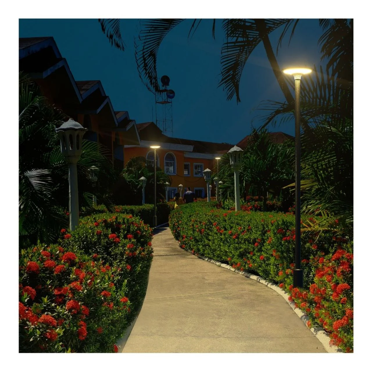 Solar LED Round Post Top Area Light - 2100 Lumens - Dual Color Temperatures - LumeGen - Image 11