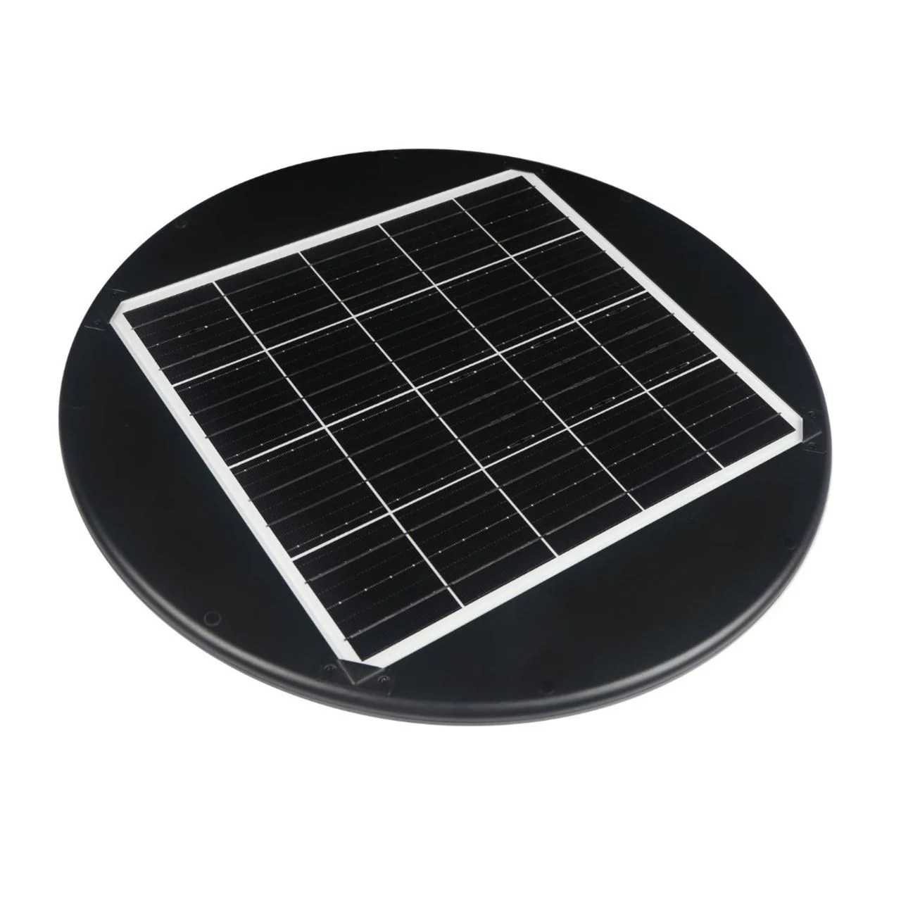 Solar LED Round Post Top Area Light - 2100 Lumens - Dual Color Temperatures - LumeGen - Image 6