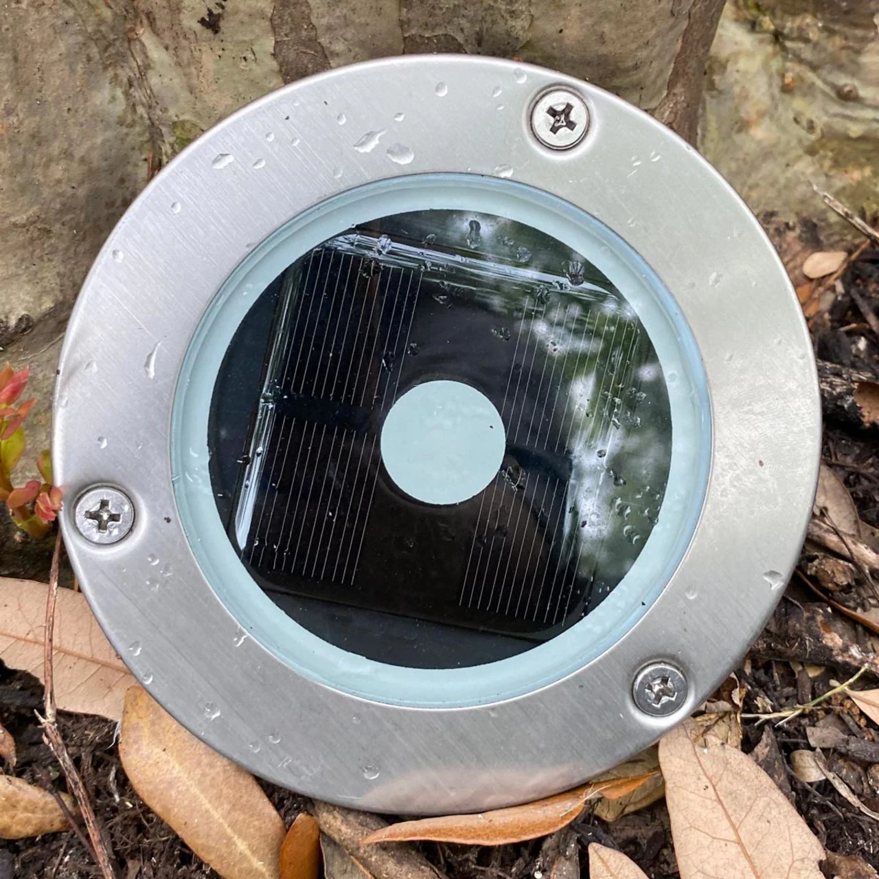 LED Solar Round Deck Light for outdoor driveway, garden, path, patio, or lawn - LumeGen - Image 10