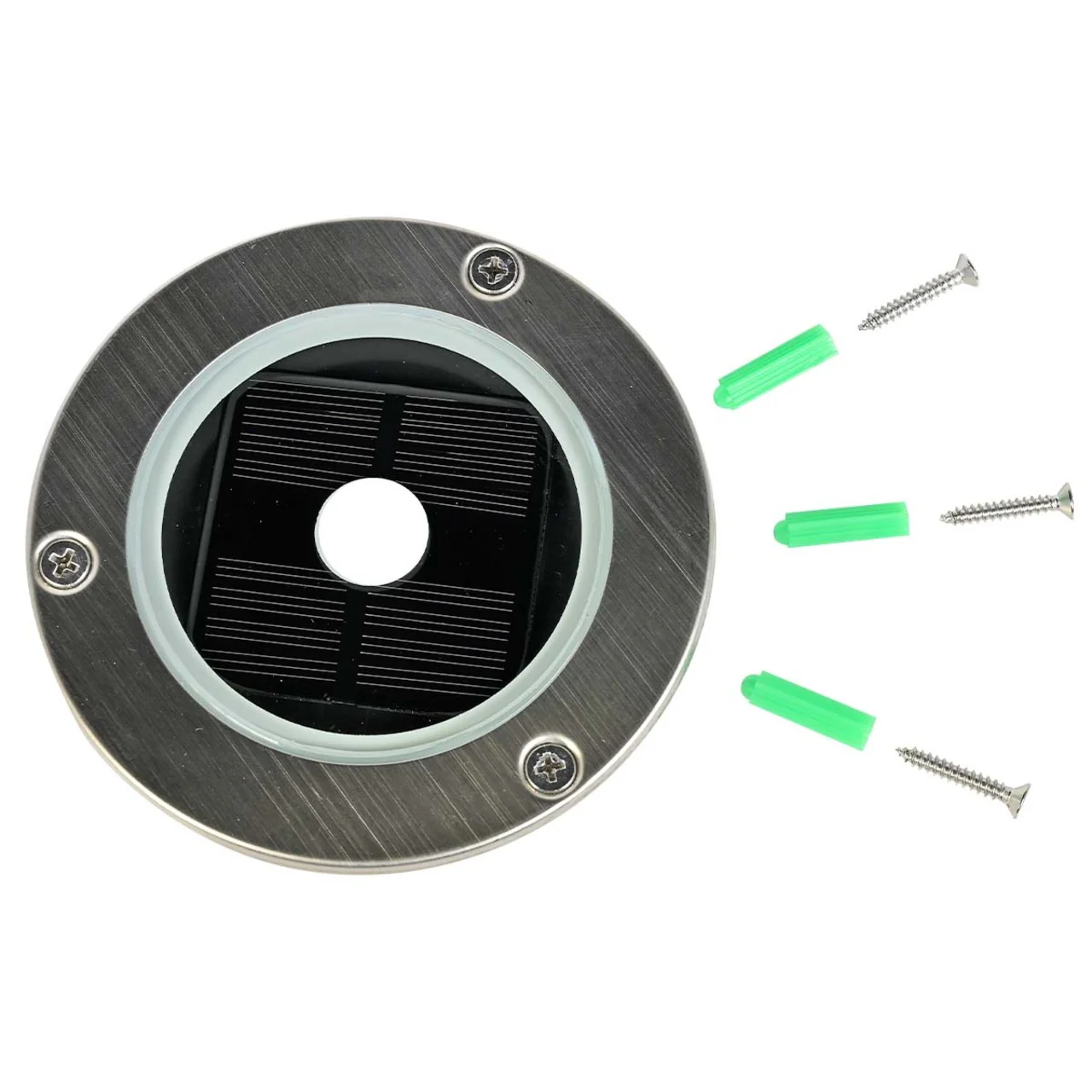 LED Solar Round Deck Light for outdoor driveway, garden, path, patio, or lawn - LumeGen - Image 4