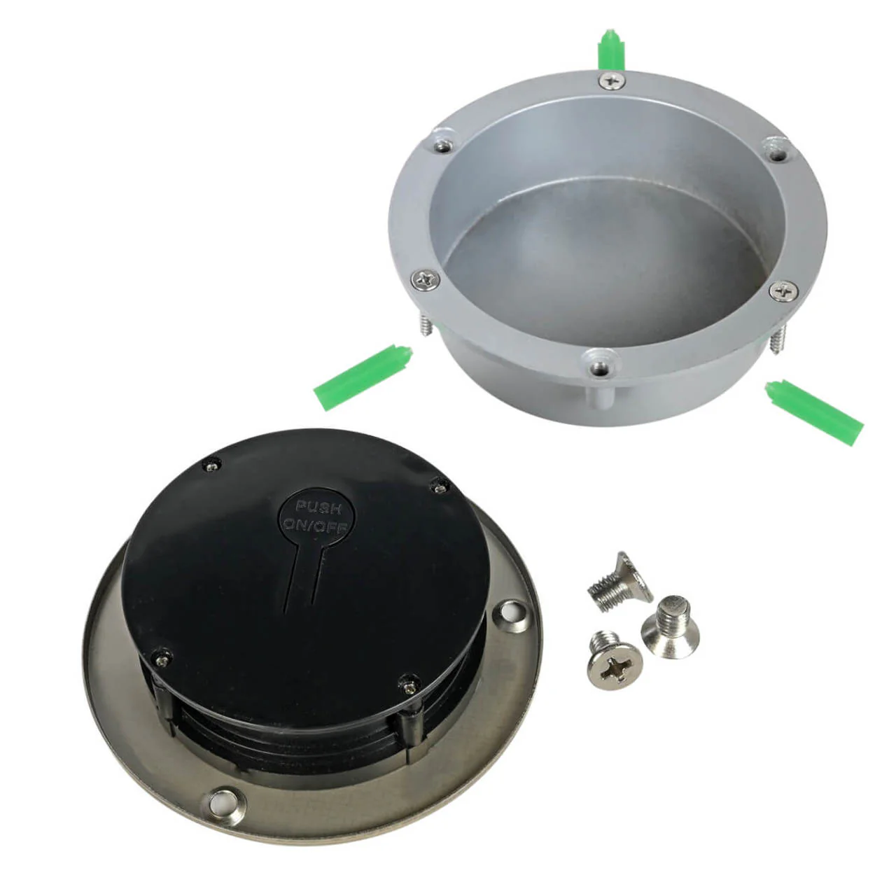 LED Solar Round Deck Light for outdoor driveway, garden, path, patio, or lawn - LumeGen - Image 6
