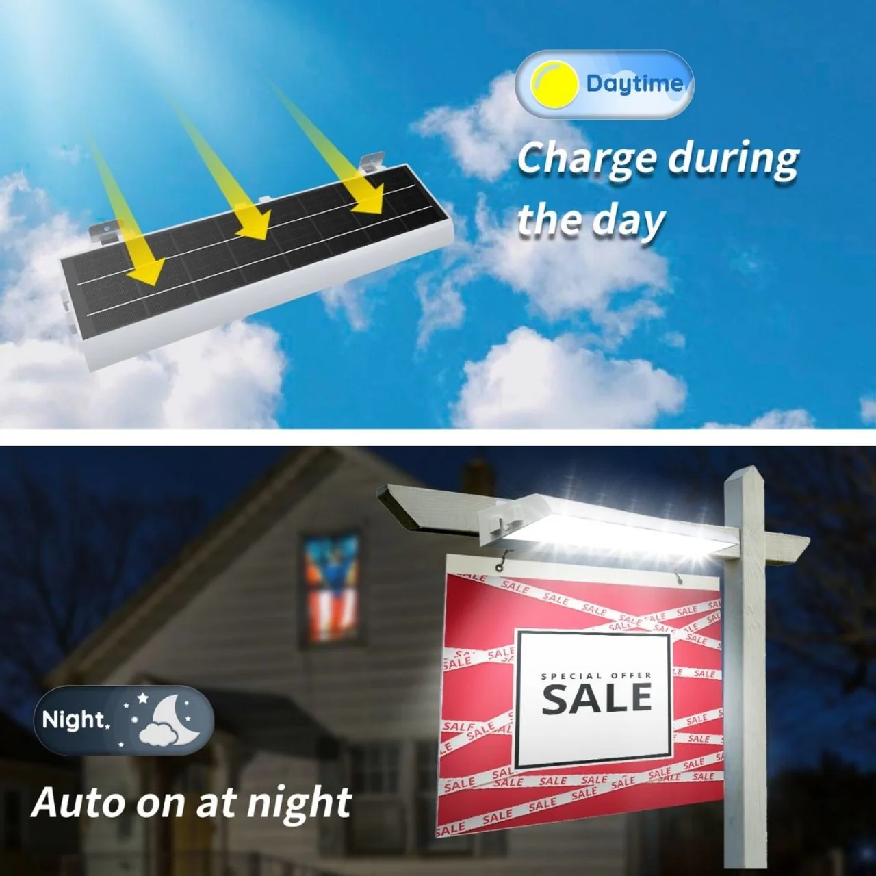 Solar LED Sign Light Bar - 232 LEDs - LumeGen - Image 4