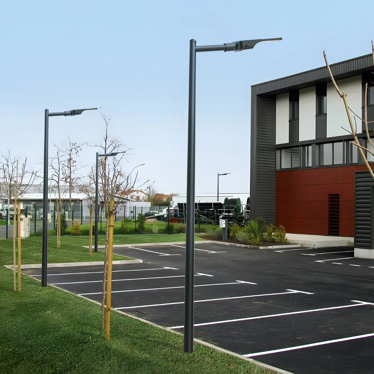 Solar LED Street Area Light - Wall or Pole Mount - 6000 Lumens - Dual Color Temperatures - LumeGen - Image 8
