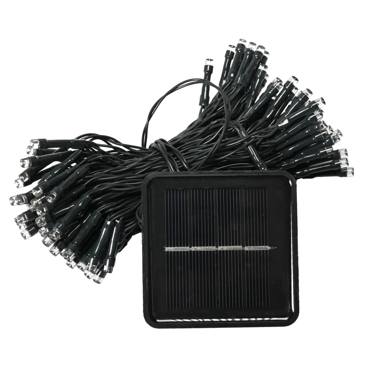 32ft. LED Solar Powered Fairy String Lights with 8 Light Modes - Warm White - IP65 Waterproof Rated - 2 Pack - Image 6