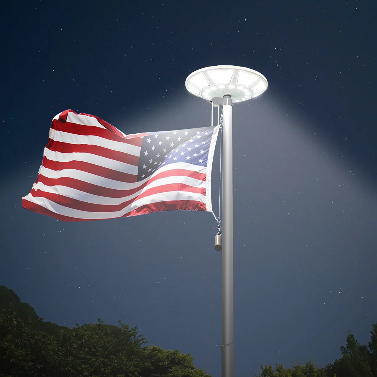 Solar LED Flagtop Pole Light - Super-Bright 2600 Lumens - LumeGen - Image 6
