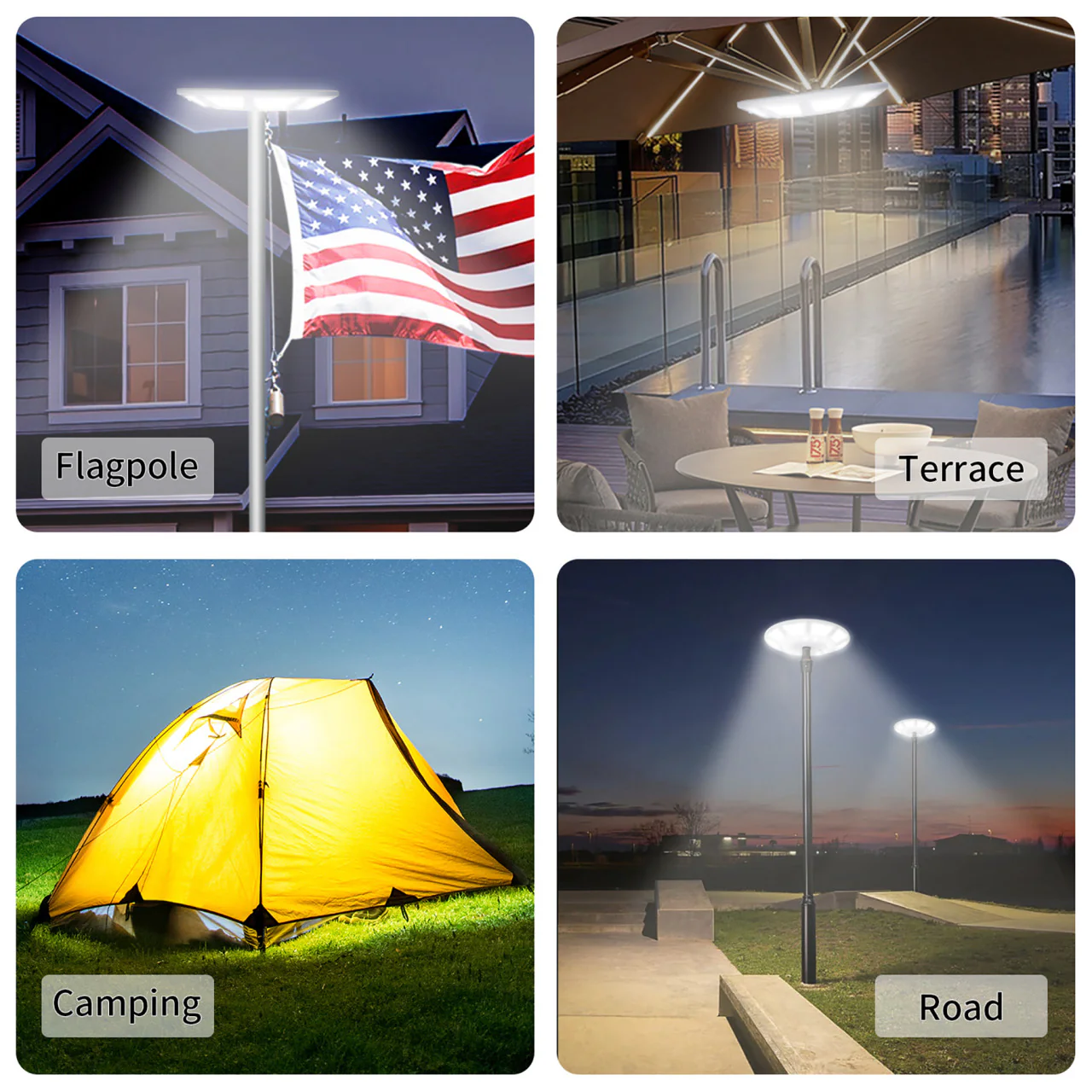 Solar LED Flagtop Pole Light - Super-Bright 2600 Lumens - LumeGen - Image 8