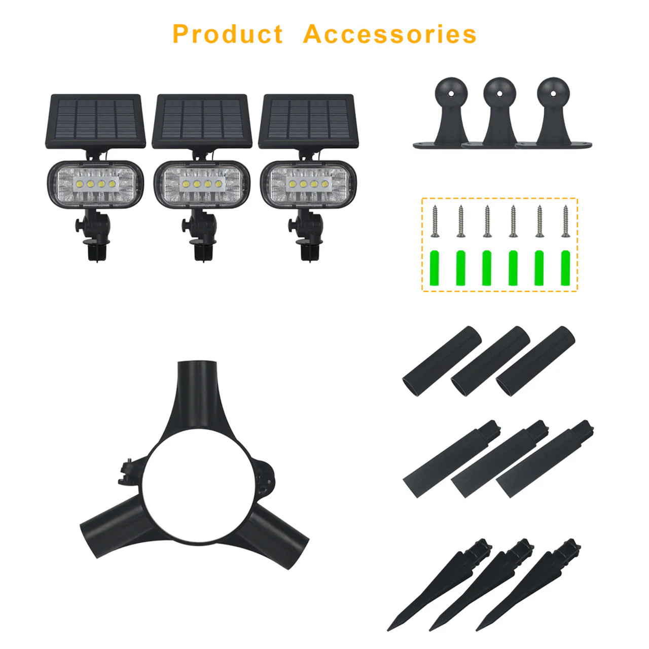 LumeGen Ultra Solar Flagpole Light - 3 Head - Image 4