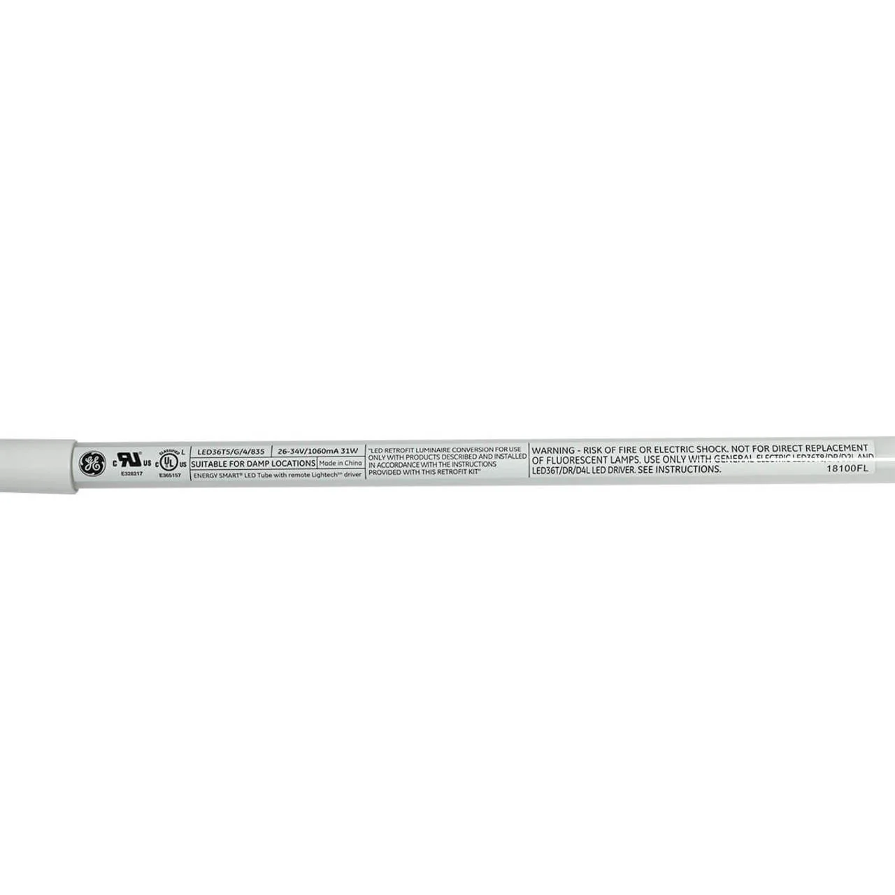 Case of 20 - 4ft. LED T5 Tube - Type C - 31W - 4400 Lumens - 3500K - GE - Image 4