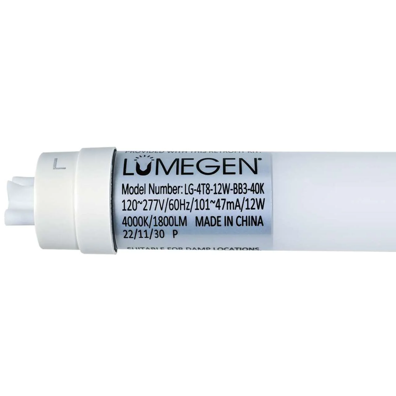 Case of 25 - 4ft LED T8 Tube - 12W - 1800 Lumens - 3500K 4000K 5000K - LumeGen - Image 5