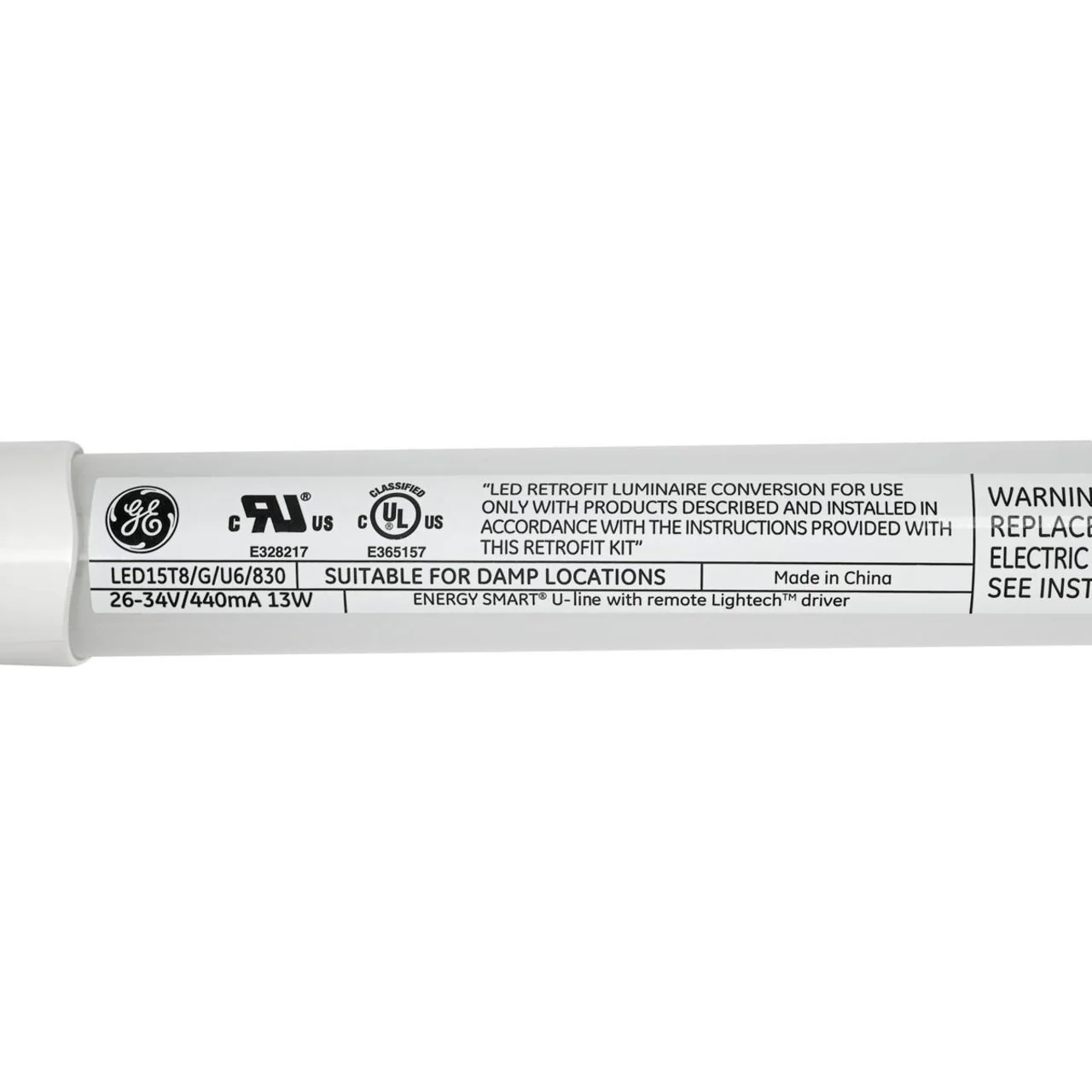 6in. LED T8 U-Bend Tube - Type C - 13W - 1850 Lumens - 3000K - Ge - Image 6