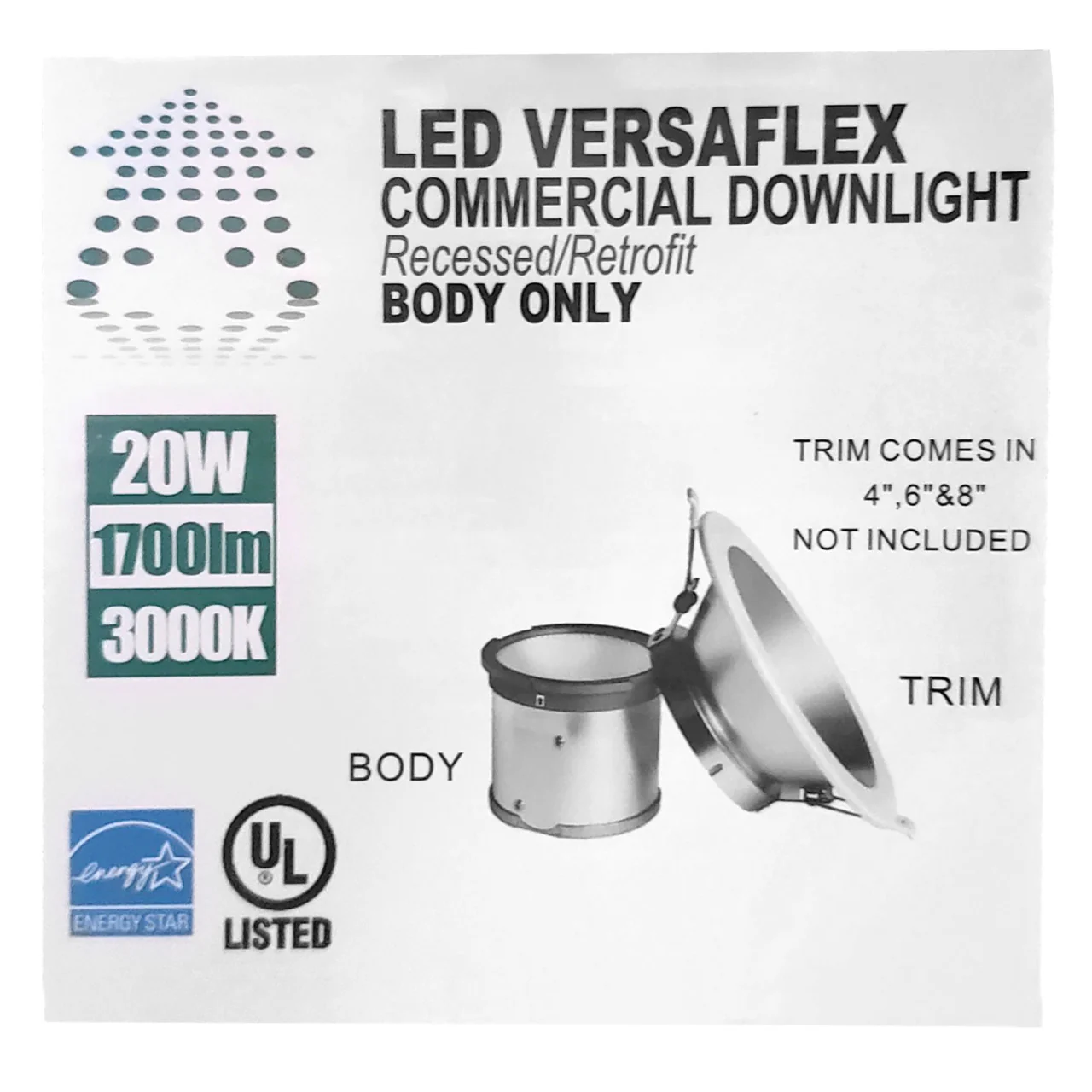 LED Versaflex Recessed Downlight Module - 20W - 1760 Lumens - Beyond LED Technology - Image 10