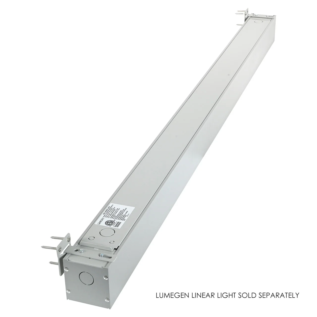 Wall Mount Bracket for LumeGen Linear Light - Silver Finish - Image 3